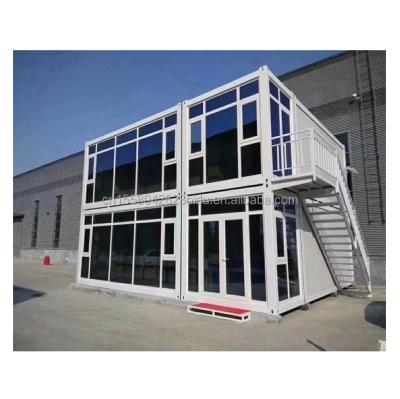 China 40 FT Modern Design Prefabricated Homes Outdoor Foldable Container House with Sandwich Panel and Aluminum Alloy Windows for sale