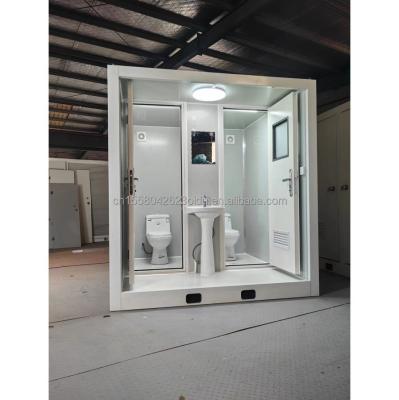 China Flat Pack Container for Portable Outdoor Toilet Modified Shipping Container Style Made of Steel and Sandwich Panel for sale