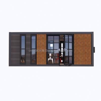 China Luxury Modern Expandable Container Two-Storey Tiny Wooden Prefab House Buildings Hotel Apartment Steel Cabin Prefabricated Home for sale