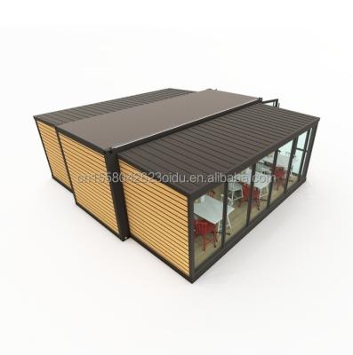 China Aluminum Alloy Windows Modern 40ft 20ft Steel Container Modules for Rapid Assembly Home Expansion Mall Coffee Shop for sale