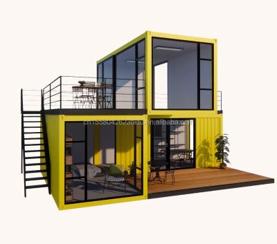 China Ventanas de aleación de aluminio personalizadas 3 módulos contenedor de vida modular paquete plano prefabricado oficina o casa de jardín hecha de acero en venta