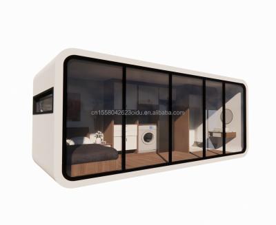 China Casa pré-fabricada moderna de 20 pés 40 pés Outdoor Tiny Pod Casa de café móvel de trabalho Apple Cabin-Popular Cabina pré-fabricada apartamento apartamento à venda