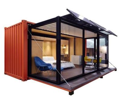 China Customized Color 20ft Shipping Container Bar Prefabricated House Drawer Type Push-Pull Expansion Container House Living Room for sale