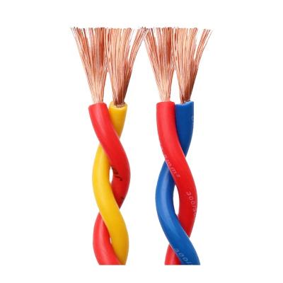 China Household Electrical Appliances 2 Core Electrical Wires PVC Insulated 0.5 0.75 1.5 2.5mm RVS Twisted Pair Flexible Cables for sale