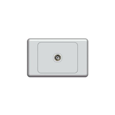 China Home Australian Standard Broadband Single Hole Satellite Socket One Low Current Power Socket Panel for sale