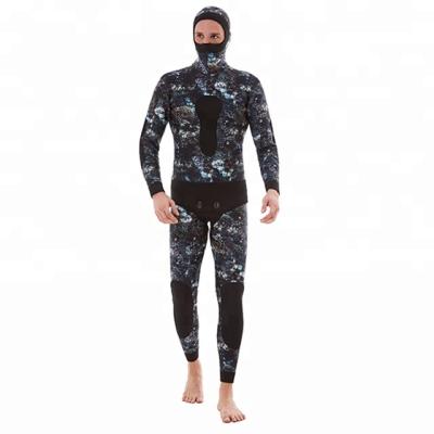 China Antibacterial Neoprene Open Cell DIVESTAR Brand Customized Coral Camouflage Diving Spearfishing Wetsuit for sale