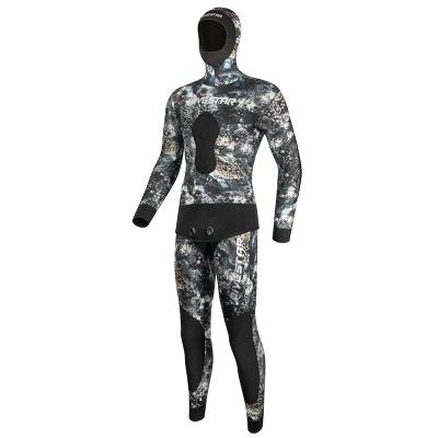 China DIVESTAR 3MM 5MM 7MM Antibacterial Neoprene Spearfishing Wetsuits, Custom Camouflage Neoprene Spearfing Suit for sale