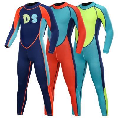 China Divestar Boys Antibacterial Wetsuit 3MM Kids Full Wetsuit Keep Warm Waterproof Super Stretch Neoprene Wetsuit for sale