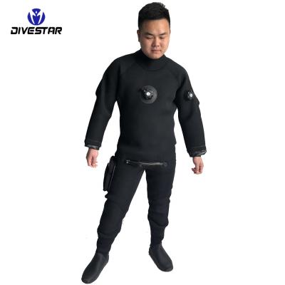 China Divestar OEM Antibacterial Customized 7mm Neoprene Durable Water Sports Deep Dive Wear Dry Wetsuit High Quality for sale