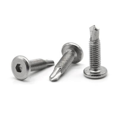 China Self Flat Drilling Screws Flat Hex Socket Head Tek Chamfered Screw for sale