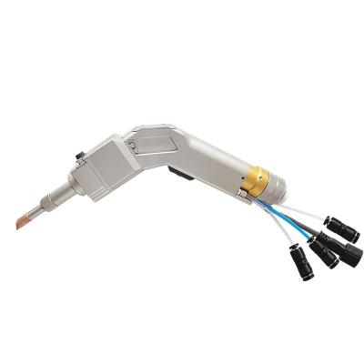 China Hotels Hanwei Flux Cored Cables Shimmy Fiber Laser Welding Handheld Head With Wire Conductor for sale