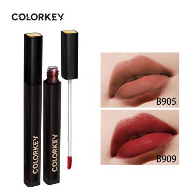 China Colorkey Waterproof Silky Dewy Covers Moisturize Mist Nude Cream Satin Texture Air Liquid Perfect Lipstick for sale