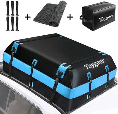 China 21 Cubic Feet Large Capacity Taygeer Rooftop Cargo Carrier 21 Cubic Feet Soft-SHELL Rooftop Luggage Carrier Roofbag For All Cars With Anti-Slip Mat for sale