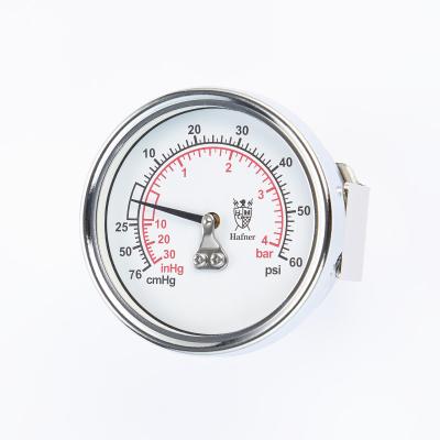 China Industrial Gauge Steel U-Flange Hafner Pressure Gauge Made in Taiwan OEM ODM Diaphragm Pressure Gauges Available for sale