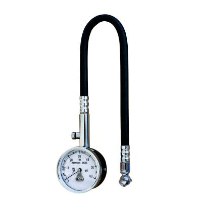 China Hafner Gauge With Rubber Hose From 15psi To 160psi Made In Taiwan OEM ODM Tire Pressure Gauge Available 2 Inch for sale