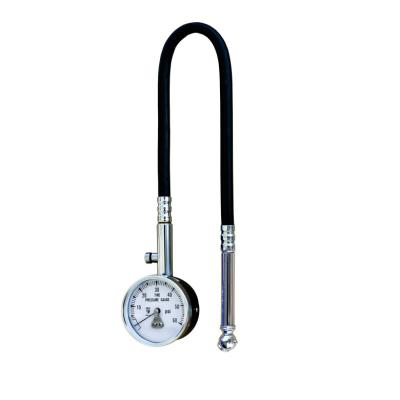 China Hafner Gauge With Rubber Hose From 15psi To 160psi Made In Taiwan OEM ODM Tire Pressure Gauge Available 2 Inch for sale