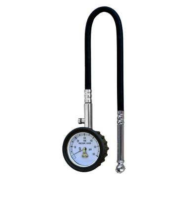 China Hafner Gauge With Rubber Hose From 15psi To 160psi Made In Taiwan OEM ODM Tire Pressure Gauge Available 2 Inch for sale