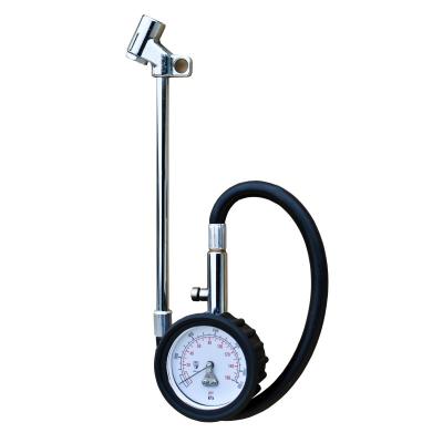 China Hafner Gauge For Truck With Rubber Hose 160psi Made In Taiwan OEM ODM Tire Pressure Gauge Available 2 Inch for sale