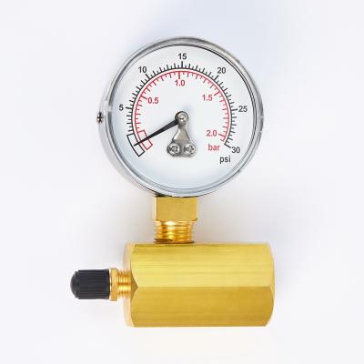 China Hafner Steel Gauge Gas Test Made In Taiwan OEM ODM Diaphragm Gas Test Pressure Gauges Available for sale