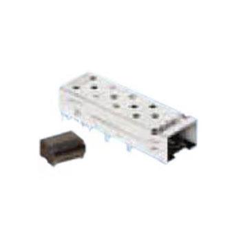 China Infrastructure Connectors 20 Cellular Position 3.3V Tin Female Solder Pin 1 Port Row SFP Cage 1 Degree Angle For 1x1 U77-F1313-3001 I/O Connector for sale