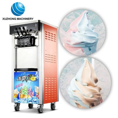 China Ice Cream Soft Serve Ice Cream Machine For Sale Guangzhou Ice Cream Machine Wholesale 3 Flavors Soft Serve Ice Cream Machine for sale