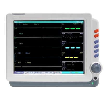 China 5 Kinds Of Interfaces Factory Price 12.1 Inch 5 Lead Patient Monitoring Machine For Operating Room And ICU for sale