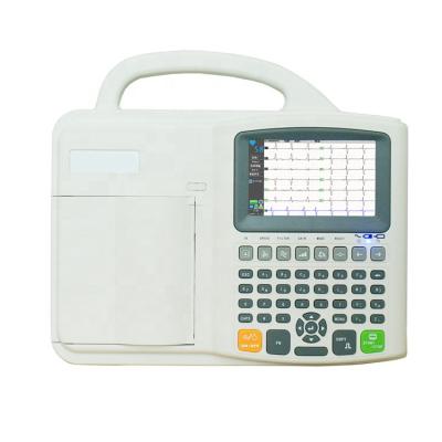 China Plastic Professional Factory Portable 3 6 12 Single Channel Resting Digital ECG Machine for sale