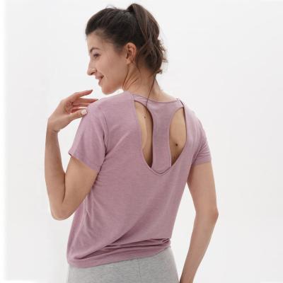 China Other Racerback High Quality Casual Yoga Tops Running Exercise Gym Shirts For Gym Women for sale