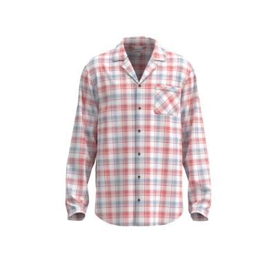 China Relax Tailor Wholesale Yarn Dye Relax Tailor Casual Custom Mens Woven Flannel Cotton Shirt for sale