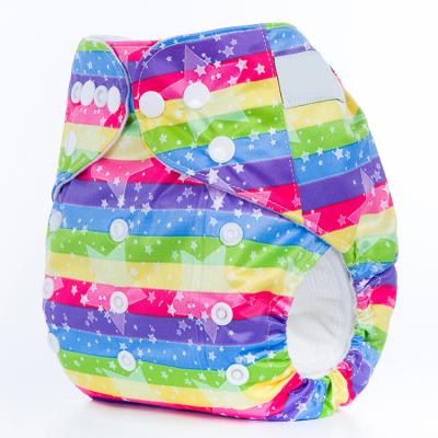 China Custom Printed OEM Best Price Cloth Baby Reusable Instant Diapers Washable for sale