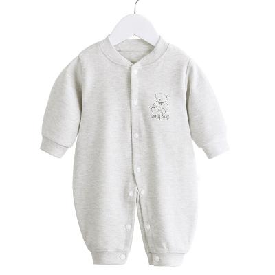 China Wholesale Comfortable Stylish Long Sleeve Baby Boy Winter Clothes Overalls Infant Newborn Rompers for sale