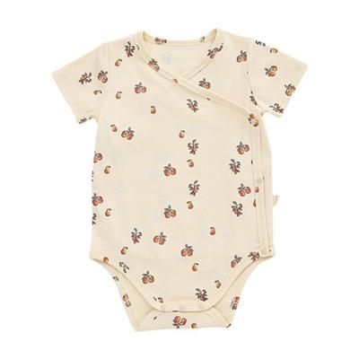 China Summer Cozy Newborn Baby Cotton Cute Cozy Short Sleeve Baby Rompers for sale