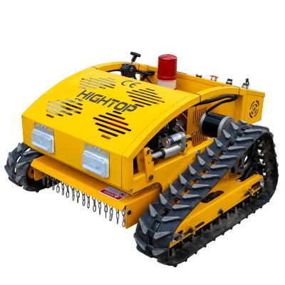 China 4-Stroke Knife Disc Remote Control Gasoline Lifting Lawn Mower With Snow Shovel For Snow Pusher for sale