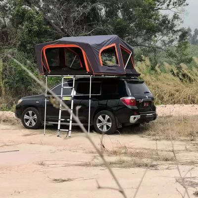 China New Design Factory Direct Sales Good Quality Camouflage / Playground Aluminum Portable Outdoor Hard Shell Folding Camper Tents Top Tents for sale