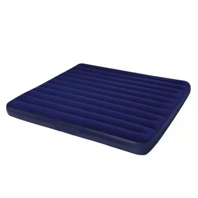 China Portable PVC Inflatable Bed Assembled Corduroy Air Mattress For Plus Size Mattress Sleep Camping Mat for sale