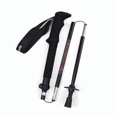 China Factory Price Hot Sales Foldable Carbon Fiber Trekking Hiking Trekking Poles Sticks 5 Section Folding Trekking Poles for sale