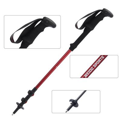 China EVA Carbon Hiking Telescopic Pole 3 Section Pole Trekking Pole for sale