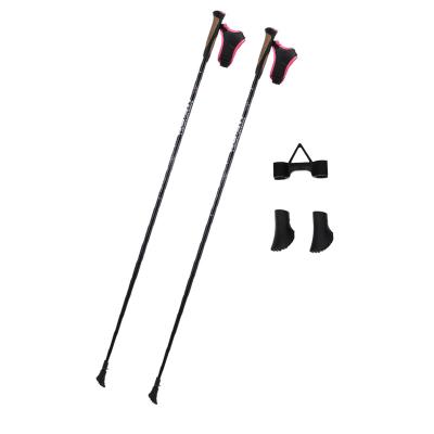 China PP+cork Factory Price Finely Processed Trekking Carbon Nordic Walking Portable Hiking Set Fiber Pole for sale