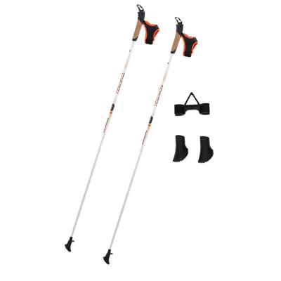 China High quality PP+cork tourism stepping stone increasing set poles retractable adjustable length outdoor walking foldable walking pole for sale