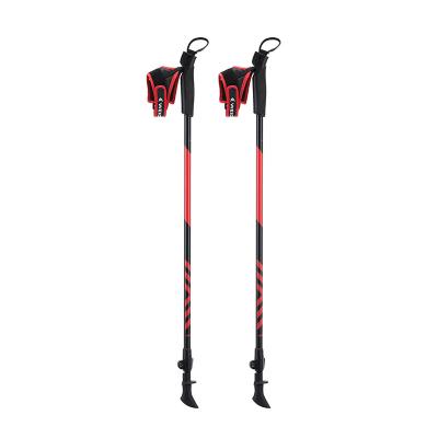 China PP+ EVA Wholesale Price Walking Pole Hand Grip Telescopic Poles Adjustable Folding Walking Poles Nordic Walking Poles for sale