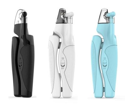 China Viable Pet Nail Clippers Seeing Blood Line With USB Rechargeable LED Light For Pet Nail Cutter Clipper for sale