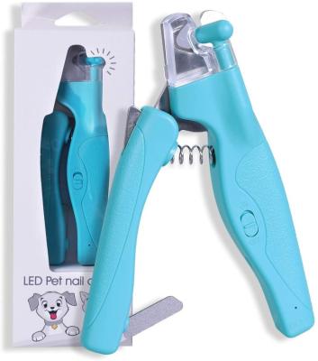 China Holytachi LED Light Smart Viable Pet Nail Clipper USB Rechargeable Pet Nail Clippers for sale