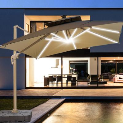 China Modern Hot Selling Umbrella Solar Panel Umbrella Light Roman Umbrella for Garden and Pool for sale