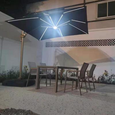 China Fashion Modern High Quality Garden Solar Umbrella With Lightweight Solar Umbrella for sale