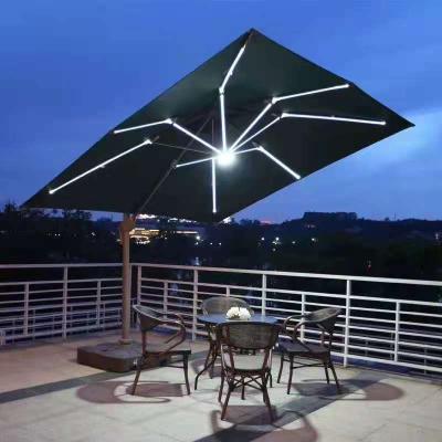 China High Quality Modern Style Garden Umbrella With Solar Charger Solar Umbrella for sale