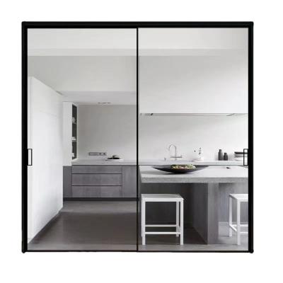 China modern simple interior sound insulation glass sliding door/aluminum alloy sliding door for sale