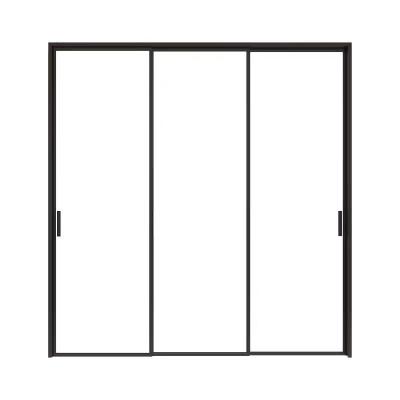 China Floor Standing Single Track Sound Insulation Household Kitchen Aluminum Alloy Silent Sliding Door for sale