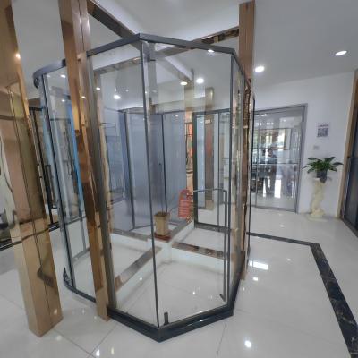 China Waterproof China Factory Single Shape Individuation Shower Room Sliding Door Glass Shower Door for sale