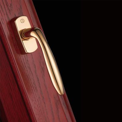 China Rose Gold Black Door Handle Modern Custom Luxury European Style Interior Door Handle Lever Handle For Bedroom for sale