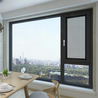 China Bridge Break Window Aluminum Acoustic Casement Window Magnetic Screen Customized for sale